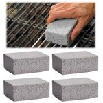 ZEACCT 4 PCS Grill Brick Block Cleaning Pumice Stones, Grill Cleaning Bricks, Griddle Cleaner Block, BBQ Pumice Griddle Grill Cleaning Brick, for BBQ and Kitchen Cleaning