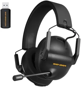 SENZER SG600 Pro Wireless Gaming Headset with Microphone - 7.1 Surround Sound, Noise Canceling Mic, 2.4GHz Wireless & Bluetooth 5.3 - Foldable Gaming Headphones for PC PS5 PS4 (Not Xbox Compatible)