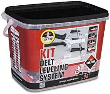 Rubi Tools Leveling System Kit 1/16" - 100 Clips, 100 Wedges and Pliers