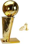 LNGODEHO Replica Basketball Champion Larry O'Brien Trophy, Golden State Crafts Souvenir Plated Award Model Cup Fans Gift (45 cm/17.7 inches)