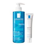 La Roche-Posay Effaclar Duo+ Acne Cream Treatment & Foaming Face Gel Cleanser BUNDLE. Fragrance-Free, Suitable for Sensitive, Oily, and Acne-Prone Skin. Dermatologist Recommended