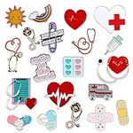 20 Pieces Nurse Enamel Pins Cute Br