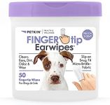 Petkin Fingertip Ear Wipes for Dog 