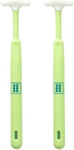 Mee Mee Tender Tongue Cleaner (Pack of 2, Green)