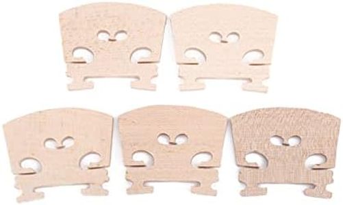 Puente de Violín 4/4, Puentes de Cuerda de Violín de 5 Piezas, Puente de Violín de Madera de Arce, Piezas de Violín Accesorio de Instrumento Musical de Violín