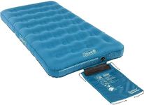 Coleman Airbed Extra Durable Single, Camping bed, Flocked Single Air Bed, Inflatable Air Mattress, heavy duty airbed, comfort blow up Bed for Indoor and Outdoor Use