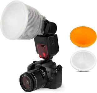 Lambecy Professional Universal Flash Diffuser Set of 2 and Parabola White and Orange Conversion