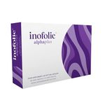 Inofolic AlphaPlus – Myo-Inositol & D-Chiro-Inositol – 40:1 Ratio – 400ug Folic Acid – PCOS Supplement for Women – Hormonal Balance, Fertility & Metabolic Function – 60 Capsules – 1 Month Supply