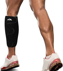 supregear Soutien de Mollet Attelle, Réglable Shin Attelles Compression Calf Wrap pour Gonflement Musculaire Soulagement de Douleur Randonnée Entraînement Confortable Respirant pour Hommes Femmes