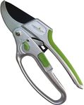 Garden GURU 2 in 1 Ratchet Pruning Shears Clippers – 4X Cutting Power – Ratcheting Garden Anvil Pruners Scissors - Ergonomic Grip – Nonstick Blade - Makes Tough Cuts Easy - Great for Seniors