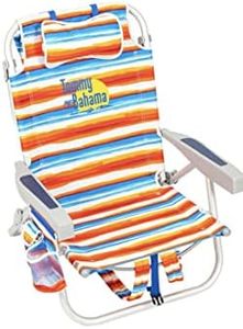 TECNOVOZ Tommy Bahamas 2000998 Folding Backpack Beach Chair with Handles