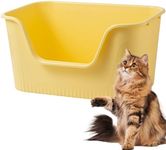 Vealind Open Top Cat Litter Tray wi