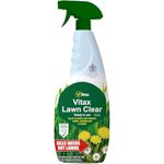 AMK® Vitax Lawn Clear 750ml Grass Weedkiller Ready To Use Kill Clover Buttercup Daisy Dandelion Weeds Garden Gardening Soil