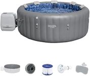 Bestway SaluSpa Santorini HydroJet Inflatable Hot Tub Round Portable Outdoor Spa