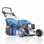 Hyundai 19"/48cm 139cc Self-propelled Petrol Roller Lawnmower, 5 Adjustable Cutting Heights, 70l Grass Collector Bag, Foldable Handles, 3 Year Warranty