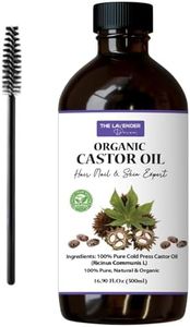 500ml Organic Castor Oil | Hexane Free | Organic Castor Oil,Pure Cold Pressed Castor Oil | Pure Caster Oil Eyelash Serum Hair Growth | Australian Organic Castor Oil