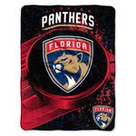 Northwest Officially Licensed NHL Florida Panthers Ice Dash Micro Raschel Throw Blanket, 46" x 60", Multi Color