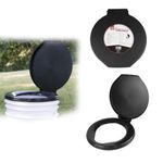 72HOURS Portable Snap-on Toilet Seat with Lid for 5-Gallon Bucket