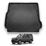 Nomad Boot Liner Compatible with Land Rover Discovery 3/4 (2004-2017) Premium Tailored Fit Car Floor Mat Protector Guard Tray Black Custom Fitted Accessory - Dog Friendly & Waterproof Raised Edges