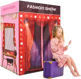 PLAY 10 Play Tent with Light, Kids Play Tent Foldable House Kids Tent Indoor Princess Tent, Fashion Show Tent with Light