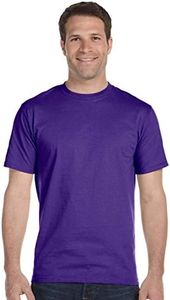 Hanes Men's 5.2 oz Heavyweight Short Sleeve T-Shirt, Purple, 2XL