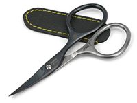 Self-sharpening nail scissors, FINOX22 Titanium surgical stainless steel nail trimmer. German manicure nail cutter in leather, GERmanikure Solingen