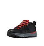 Columbia Men's Facet 75 Outdry waterproof low rise hiking shoes, Black (Black x Fiery Red), 10 UK