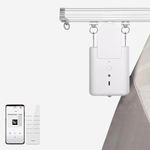 TIPIACE Curtain Track Automatic Curtain Opener and Closer Robot, Wireless Smart Curtain Motor Support Many Types of Tracks, Tuya App Control or Remote Control