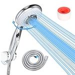 sisiten RV Shower Head with Hose and on off switch - High pressure shower head replacement for Bath room、RV、Motor home、Boat、Travel Trailer and Camper - with Stainless Steel 60'' Hose and bracket