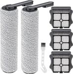 Ifloor5 Roller Brush Replacement for Tineco iFloor 5 and Floor One S5 Cordless Wet Dry Vacuum Cleaner Including 3 Pack Vacuum HEPA Filters