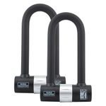 Burg Wachter 200D Duo Keyed Alike 16mm Heavy Duty D-Lock Padlock – Sold Secure Diamond & Gold Rated Bike Motorcycle Ebike Scooter Security Lock