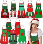 Toulite 10 Pcs Christmas Apron Cute