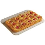 Primeway® Cordierite 30x38cm Natural Sturdy Baking Stone for Oven | Barbeque | Grill | Bake Cookies Bread Crispy Pizza on BBQ Grilling Stone | Stores heat | Rectangular | 10mm Thickness | 15x12 inches