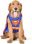 DC Comics Superhero Superman Halloween Dog Costume - X-Small - | DC Superhero Halloween Costumes for Dogs, Funny Dog Costumes | Officially Licensed DC Dog Halloween Costume