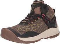 KEEN Men's Nxis Evo Mid Waterproof Hiking Boots, Brindle Citronelle, 10 US