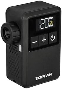 Topeak E-Booster Mini with Digital Gauge for Bicycle Tyres, Black