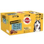 Pedigree Protein Plus - Wet Dog Food - for Adult Dogs - Can Mixed Selection in Loaf- 6 x 400 g