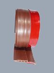 STICK&SEAL 50 mm Wide, Under Door Sweep Weather Stripping Bottom Seal Strip Draft Stopper (Brown, 1 Meter)