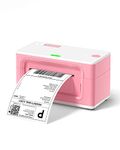 MUNBYN Pink Label Printer, 4x6 Thermal Label Printer for Shipping Packages & Small Business, Desktop Label Printers Compatible with CanadaPost, USPS, UPS, FedEx, Shopify, Amazon, Ebay, etc