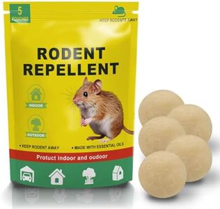 Mouse Repellent Ball with Natural Peppermint Oil, Mice Repellent Indoor and Outdoor, Rodent Repellent Pest Control Ball, Keep Rats Away for Your House, Cars