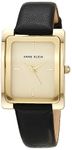 Anne Klein Women's Leather Strap Watch, AK/2706CHBK