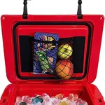 SOWKT Cooler Organizer Net Compatible with Yeti, Coleman, Igloo, Lifetime, Pelican, Canyon Ice Chests and More! Large