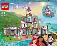 LEGO Disney Princess Ultimate Adventure Castle 43205 Building Toy with 5 Princess Mini-Dolls Including Ariel, Rapunzel and Snow White(Packaging May Vary)