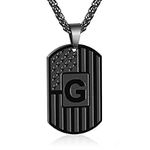 Bellino Initial G Necklace for Men 