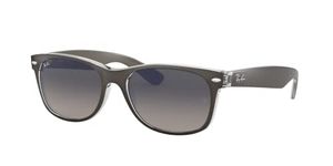 Ray-Ban Unisex New Wayfarer Sunglasses, Gunmetal and Transparent, 55 mm UK