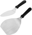 METINOX Durable Stainless Steel Pizza Lifter Spatula | Cake Lifter | Kitchen Tools | Kitchenware (34 X16.5 cm) Silver, Medium