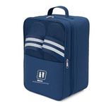Handcuffs Travel Shoe Bag for Men and Women |Waterproof Footwear Organizer Pouch for Sandals, Slippers & Shoes | Storage |Packing Accessory for Luggage & Suitcases (Dark Blue)