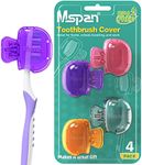 Mspan Electric Toothbrush Head Cover: Sonic Toothbrush Cap Travel Protector Plastic Brush Pod Protection Clip Case Value Pack