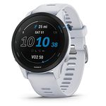 Garmin Forerunner® 255 Music GPS Running Smart Watch with Music Advanced Information Long Life Battery White