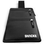 Shacke Hidden Travel Belt Wallet w/RFID Blocker (Black Belt Wallet w/Black Strap)